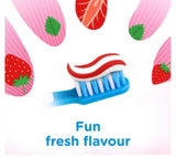 Aquafresh Kids Toothpaste, Splash 3-8 years Strawberry & Mint Flavour 75ml (Pack of 2)