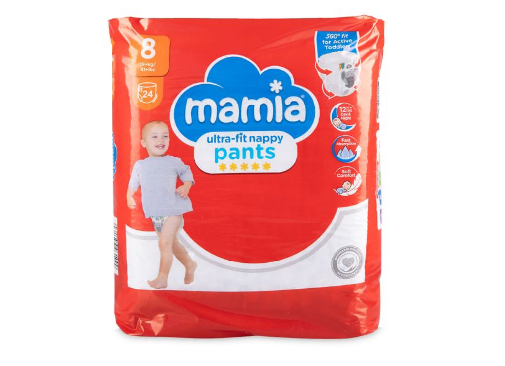 Mamia Ultra-fit Nappy Pants 24 Pack/Size – Big Bargains Wholesale