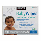 Kirkland Signature Baby Wipes Fragrance-Free, 900-count