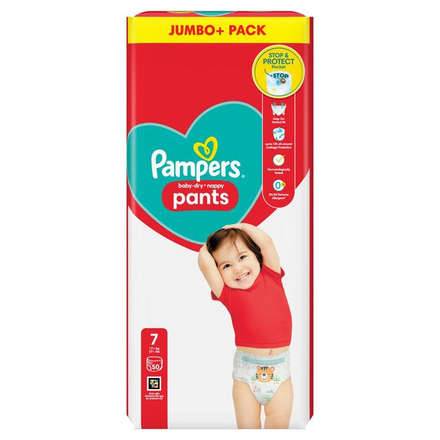 Pampers Baby Dry Nappy Pants Size 7