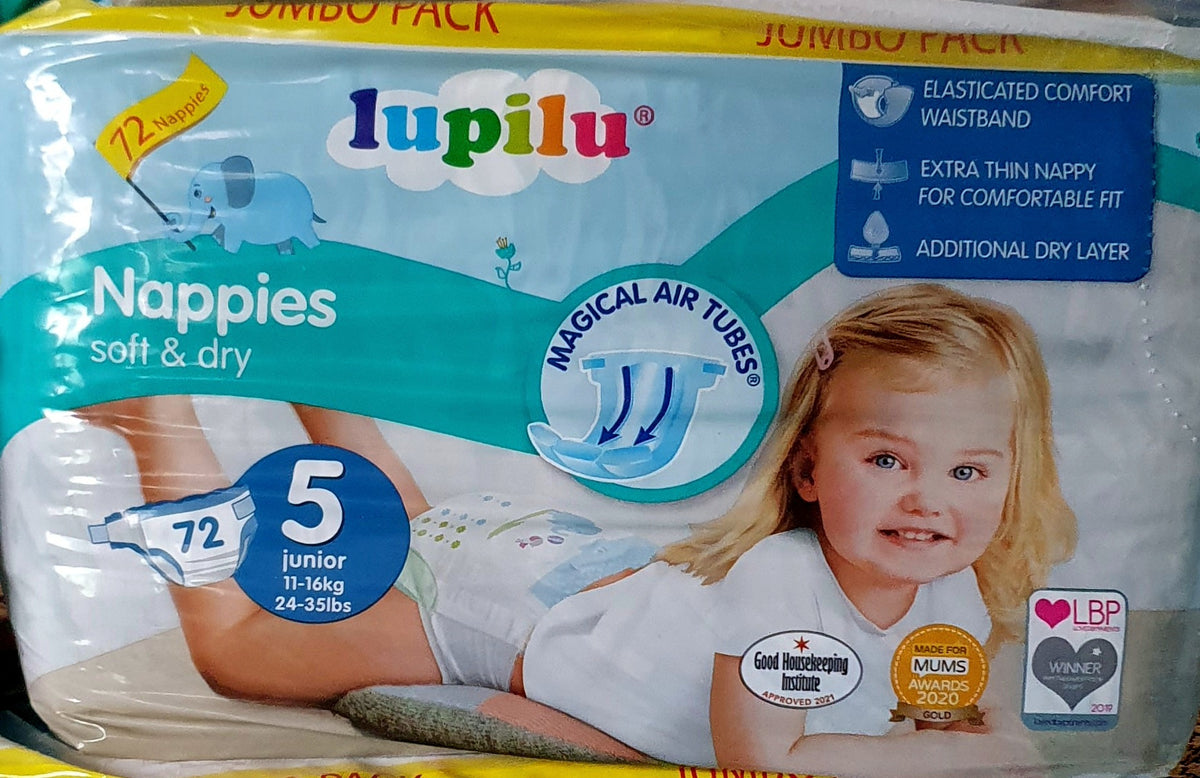 Lupilu Size 5 Jumbo (72 Count) Big Box Wholesale Ghana Big