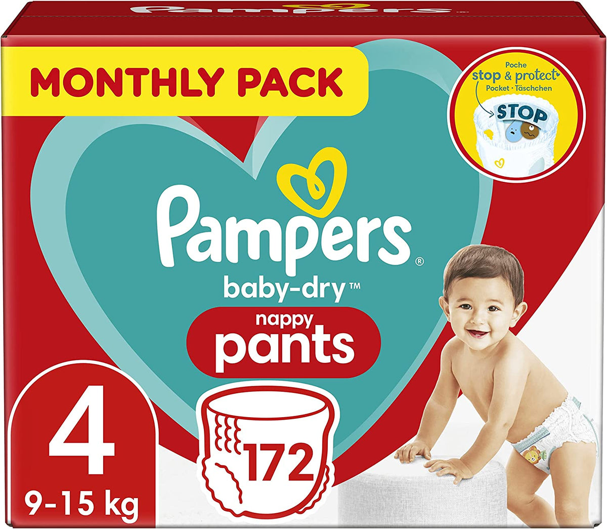 Pampers Size (1) Mega Box 172 Diapers