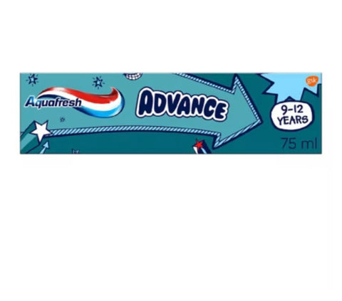 Aquafresh Kids Toothpaste Advance 9-12 Years 75ml (Pack of 2)