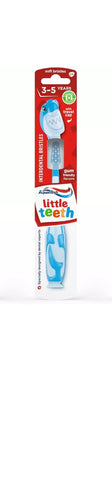 Aquafresh Little Teeth Toothbrush for Kids, Children 3-5 Years, Soft Bristles