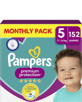 Pampers Baby Premium Protection Size 5- Monthly Pack - 152