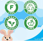 Brush-baby Biodegradable Teething Wipes From Birth