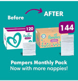 Pampers premium protection Size 6 - Monthly Pack - 144