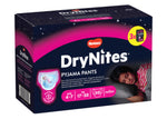 Huggies DryNites Pyjama Pants for Girls Years 4-7, 30 Pants - 17-30kg