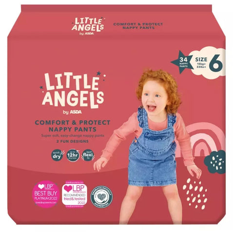 Little Angels Comfort & Protect Nappy Pants Size 6