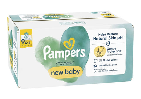 Harmonie New Baby Pampers Wipes _9 x 46