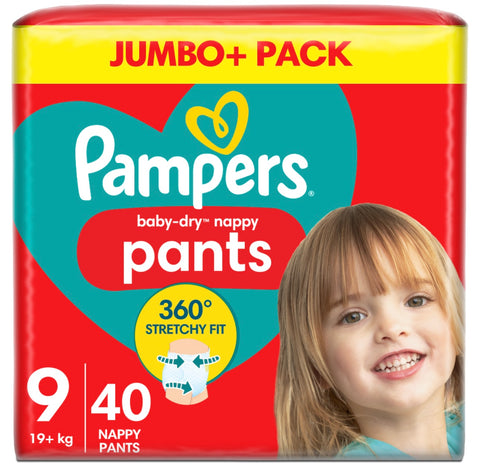 Pampers Baby Dry Nappy Pants Size 9 Jumbo 19+ kg