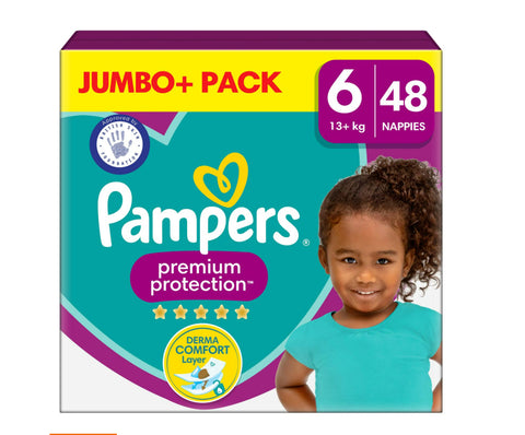 Pampers Premium Protection Jumbo Pack size 6