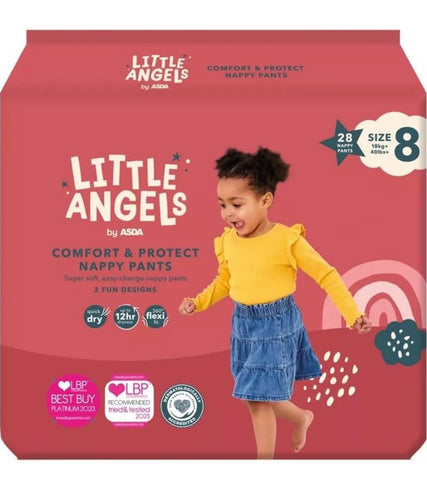 Little Angels Comfort & Protect Nappy Pants Size 8