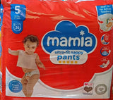 Mamia Ultra- Fit Nappy Pants 36 Pack/Size 5