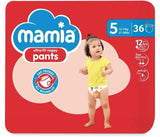 Mamia Ultra- Fit Nappy Pants 36 Pack/Size 5