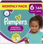 Pampers premium protection Size 6 - Monthly Pack - 144