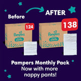 Pampers Baby Dry Nappy Pants Size 6- Monthly Pack - 138pcs