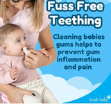 Brush-baby Biodegradable Teething Wipes From Birth