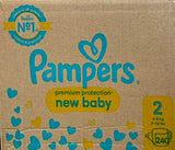 Pampers Premium Protection New Baby Size 2 - Monthly Pack - 240pcs