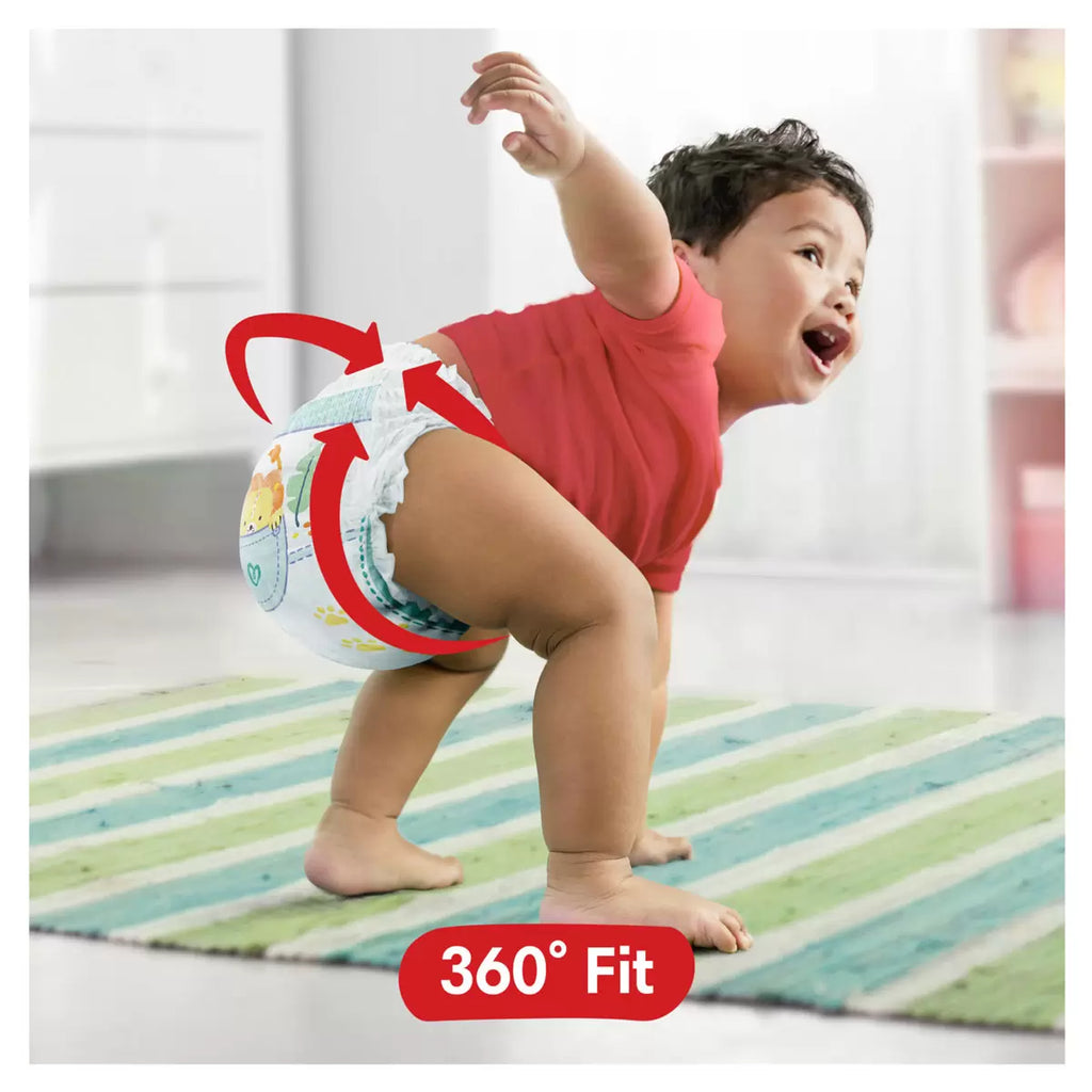Wearing pampers size hot sale 8