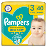 Pampers New Baby Size 3, 6kg-10kg, Essential Pack (Count 40)