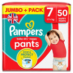 Pampers Baby Dry Nappy Pants Size 7 - Jumbo Plus Pack - 50pcs