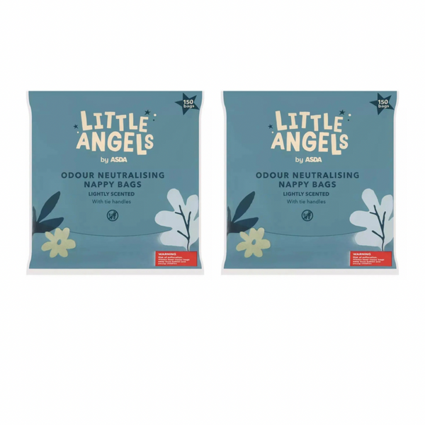 Little Angels Nappy Bags 150pcs (With Tie Handles Pack of