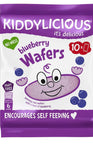 Kiddylicious Blueberry Wafers - Gluten and Dairy Free Kids Snack - 4 x 10 Twin Packs