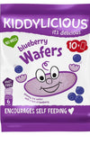 Kiddylicious Blueberry Wafers - Gluten and Dairy Free Kids Snack - 4 x 10 Twin Packs