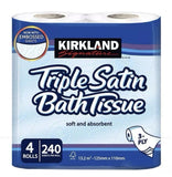Kirkland Signature Triple Satin 3-Ply Toilet Tissue,40 Rolls