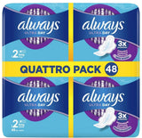Always Ultra Day Size 2 Long Wings Sanitary Absorb Leak Protection Pack 48 Pads