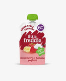 Little Freddie Organic Strawberry & Banana Greek Style Yoghurt Baby Food Pouch 6+ months 90g