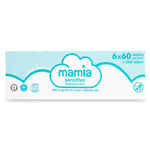 Mamia Sensitive Wipes - (Case Size 6 x 60 Wipes)