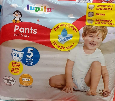Lupilu pants soft and dry size 5 ( count 36)